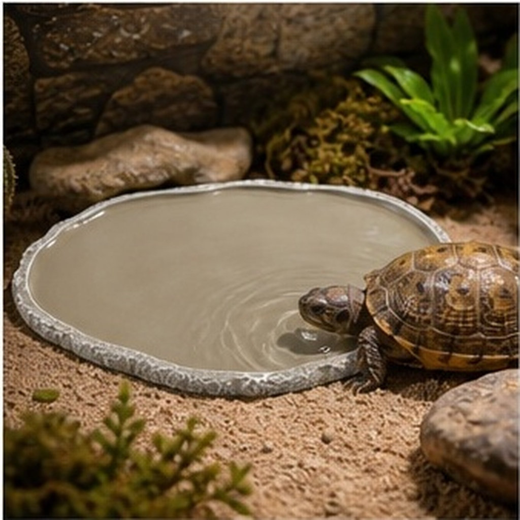 Resin Pets Feeding Plate Repti - Water Dish Reptile ulasan dan harga