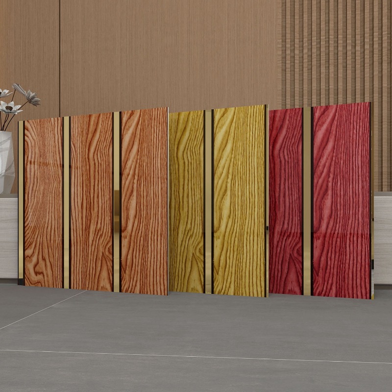 Luxury Wood Grain Wall Panels  - Pvc Panel Background ulasan dan harga