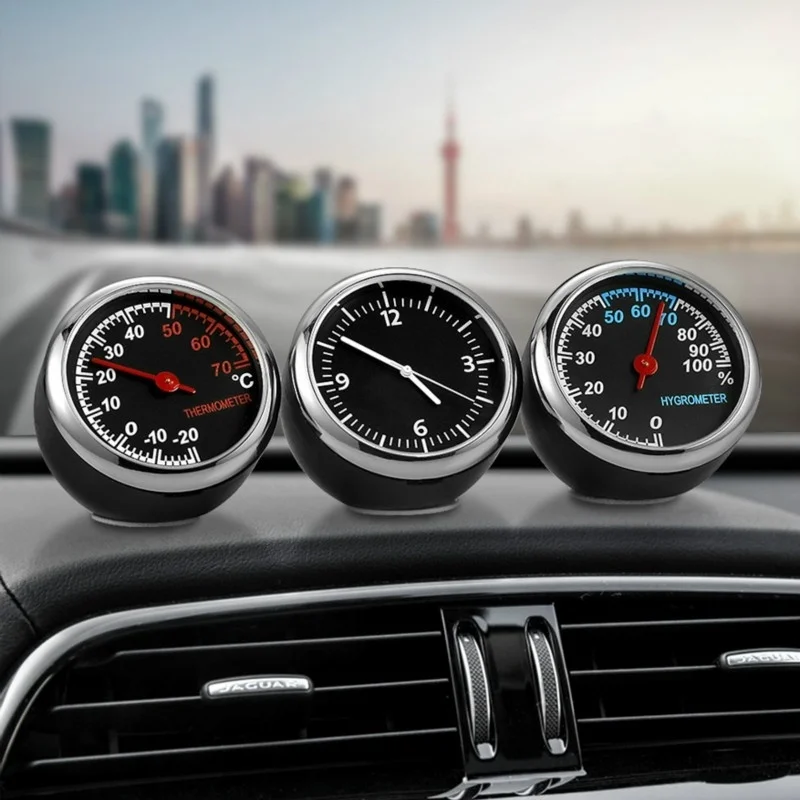 Mini Car Digital Clock With Th - Digital Hygrometer Probe ulasan dan harga