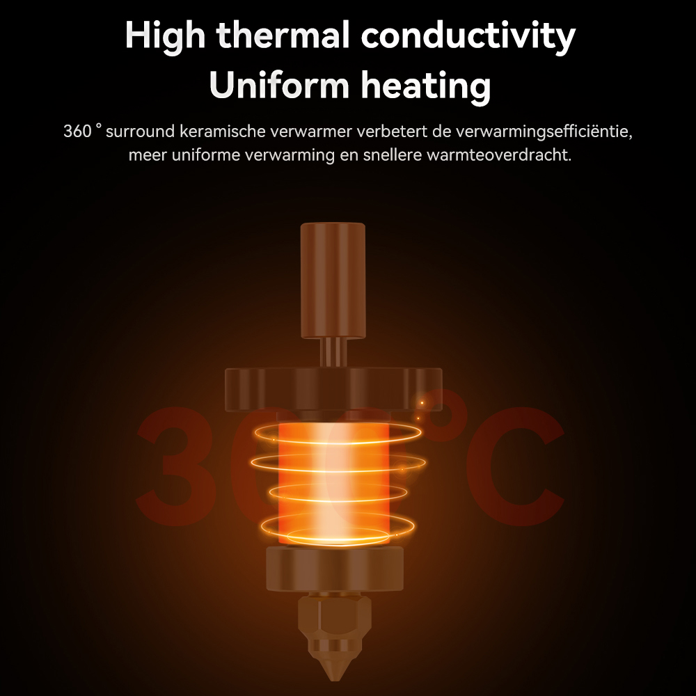 Ender-3 V3 KE Hotend Kit Nozzl - Ceramic Heat Emitter ulasan dan harga