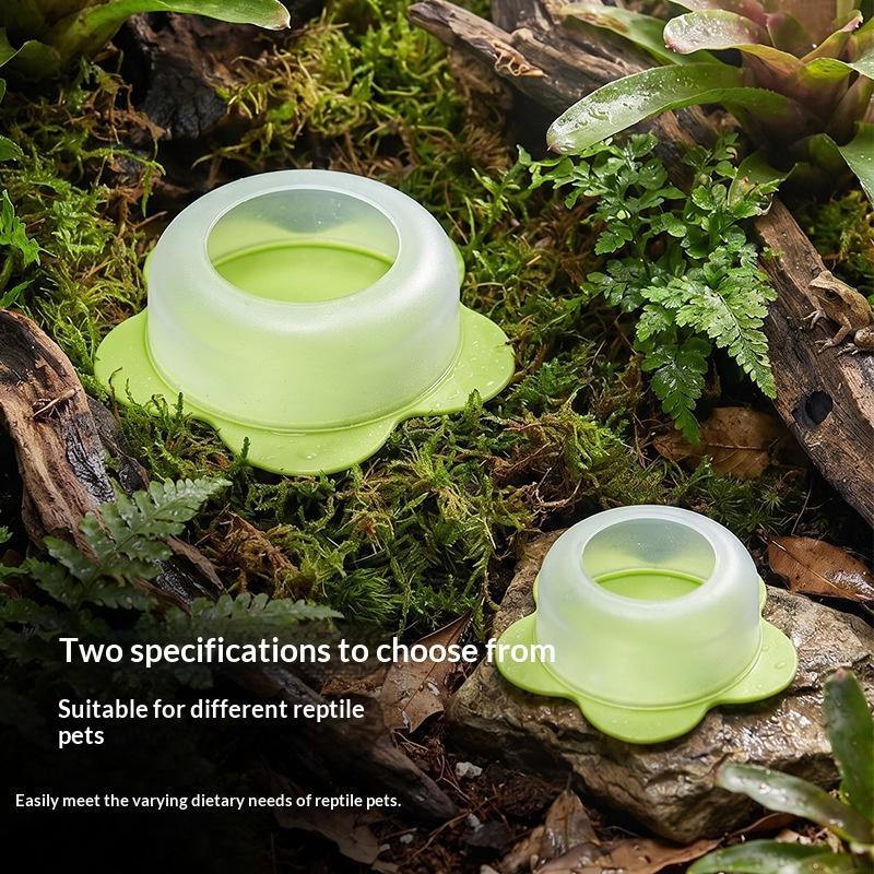 1Pc ABS Reptile Feeding Dish A - Water Dish Reptile ulasan dan harga