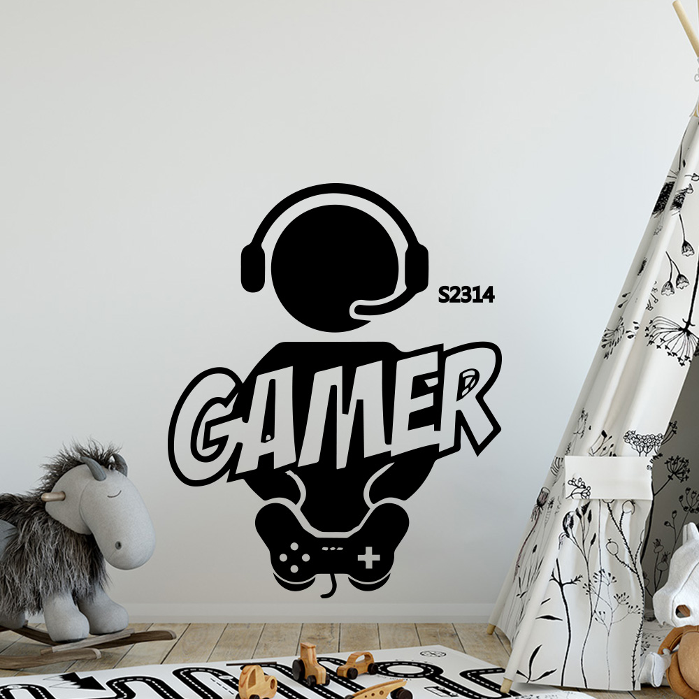 1pc Gamer Wall Art Decal For K - Glass Door Hinge ulasan dan harga