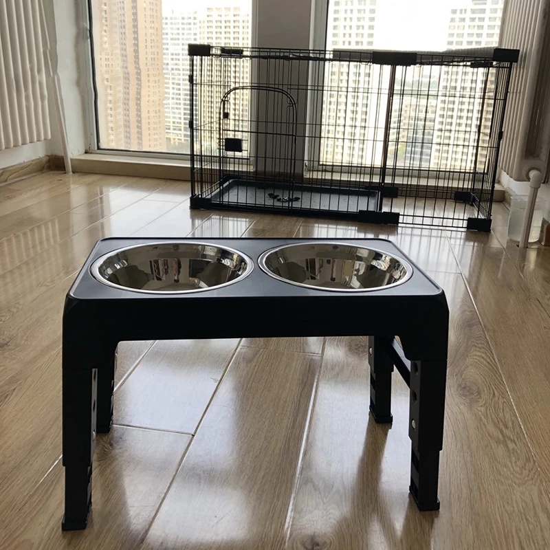 Adjustable Elevated Dog Feeder - Royal Canin Food Medium ulasan dan harga